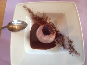 Mousse di ciliegie