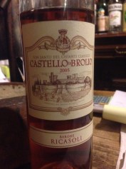 Vin santo Castello di Brolio 2005