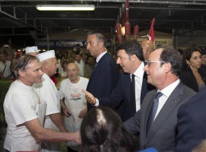 Renzi e Hollande a Modena